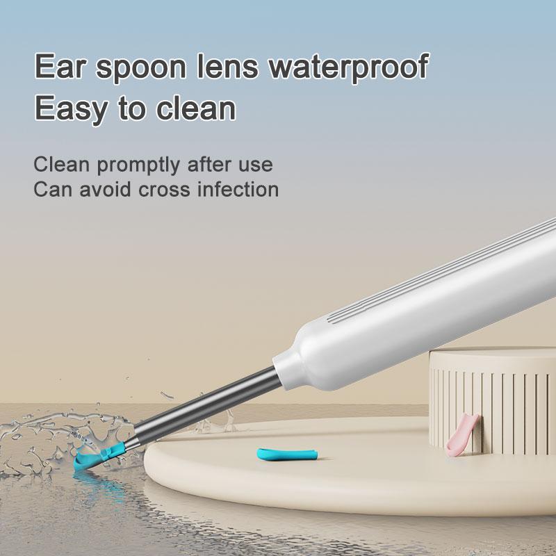 Intelligent HD Visual Ear Cleaning Spoon Set, 1 Set Wireless Ear Wax Removal Kit with LED Light & Accessories, Ear Cleaning Tool for Home & Travel