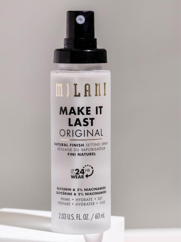 Make It Last Original - Natural Finish Setting Spray 3-in-1 Setting Spray and Primer- Prime + Correct + Set Makeup Finishing Spray and Primer - Long Lasting Makeup Primer and Spray 2.03 Fl. Oz