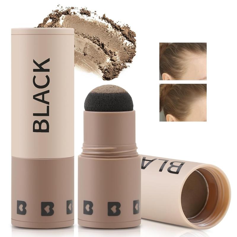 Boobeen Hairline Powder Stick, Root Touch Up and Hair Shadow Powder Stick, Waterproof Hairline Filler to Cover Gray Hair, Thinning Hair Bronzer Color