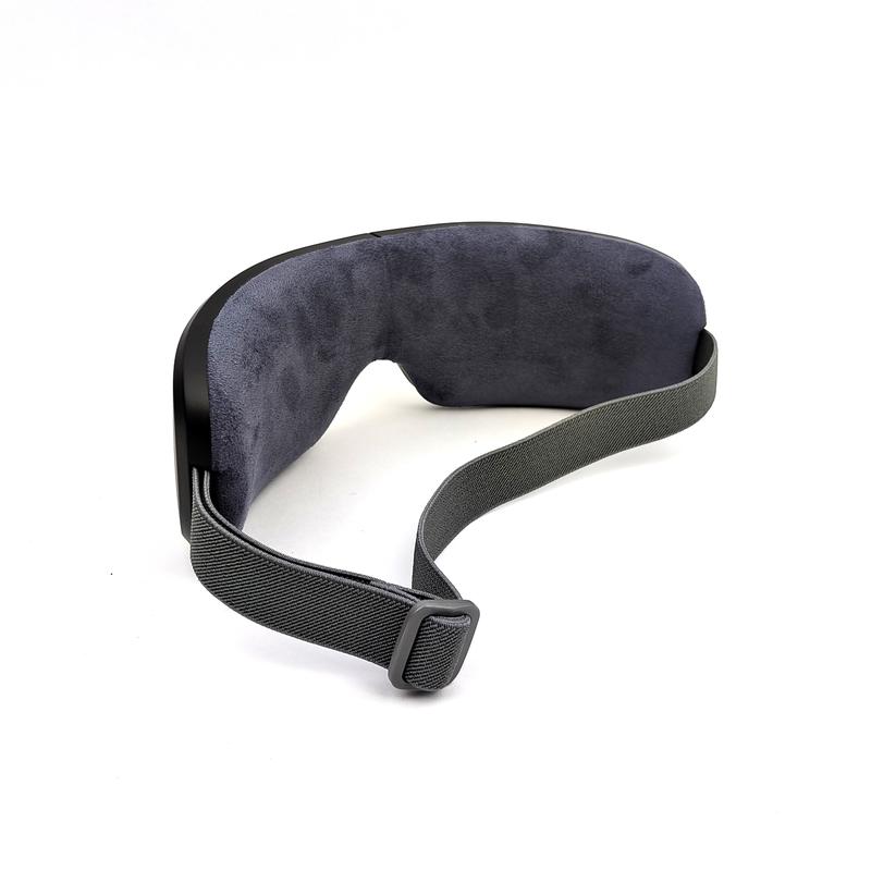 NeuroZenn Heal Eye Massager - Vibration Hot Compress for Migraines (New Black) LED, Bluetooth, Comfort for Eye Strain, Perfect Gift (Men & Women).