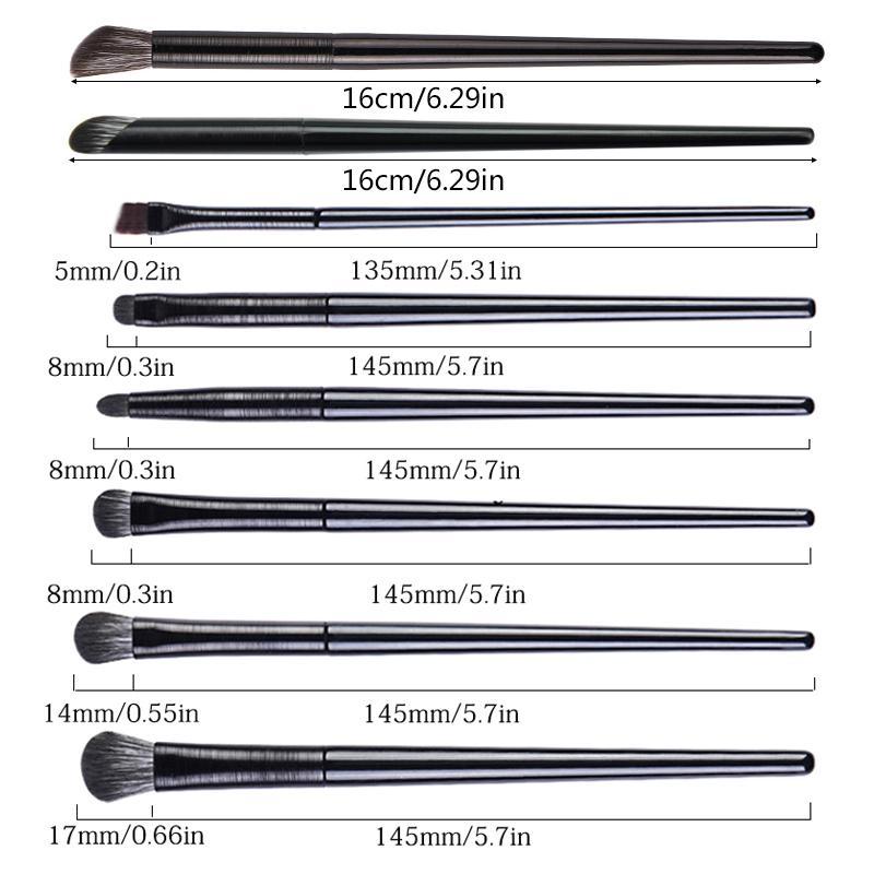 Eye Makeup Brush Set (8 Counts set), Versatile Soft Makeup Brushes For Eye Shadow, Eyebrow, Blush, Lip Gloss, Professional Makeup Tools For Women