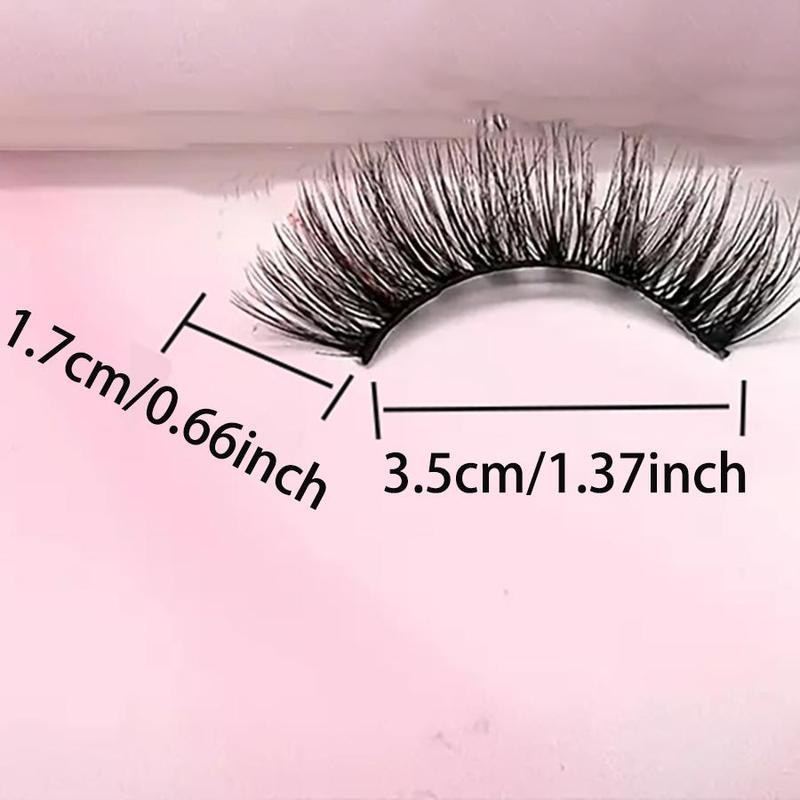 20 Pairs Thick & Curly False Eyelashes, Fluffy Wispy Cat Eye Look Faux Cluster Lashes for Women and Girls