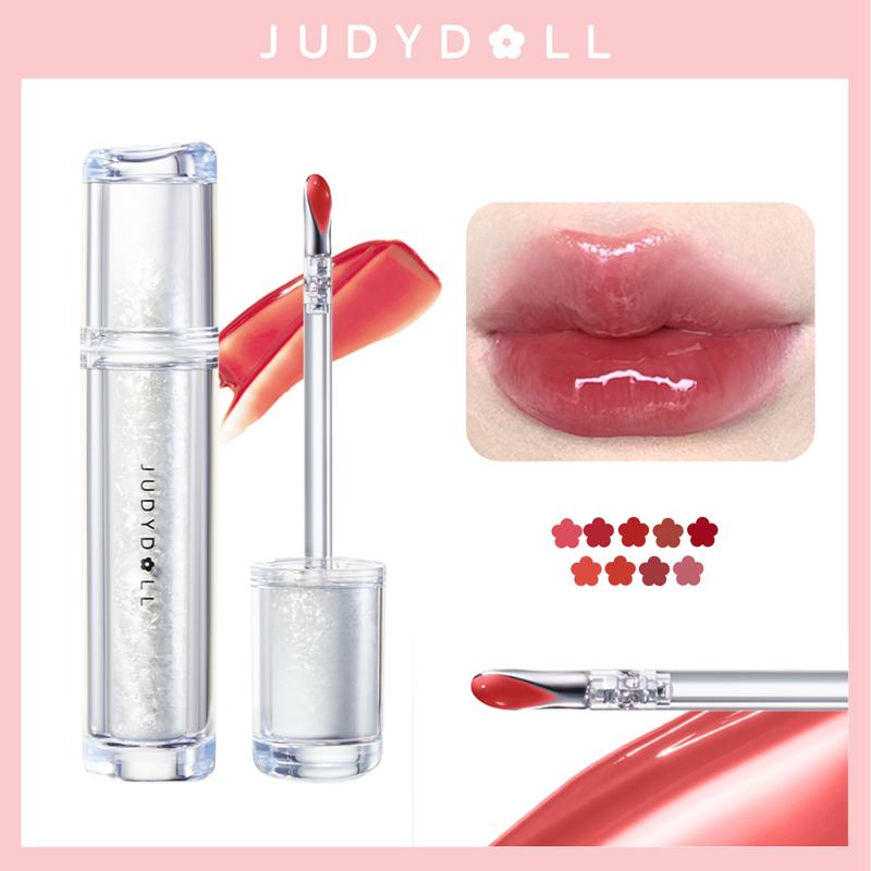 Judydoll Ice Watery Lip Gloss, Fall Winter Colors, Glossy Effect, Lip Care, Waterproof Long-lasting Moisturizing Liquid Lipstick, Mirror Lip Glaze, Plumping Gloss, Not Easy To Fade, Tinted Lipstick, Diverse Shades, Makeup Lip Cosmetic Holiday Gift