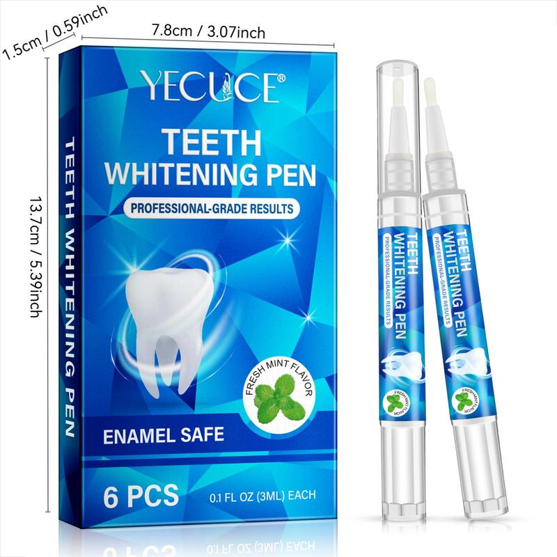 Teeth Brightening Pen, 6 pcs box Deep Cleaning Teeth Stains Removal Pen, Oral Care Product for Men & Women