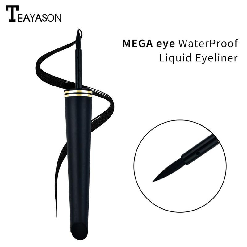 Waterproof Silky Smooth Eyeliner, Long Lasting Liquid Eyeliner, Sweat Proof Quick Drying Eyeliner Pen with Precise Flexible Tip & Comfortable Grip