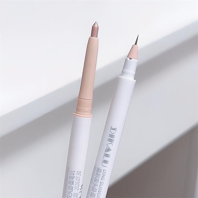 2 in 1 Double-ended Eyeliner Pencil, Long Lasting Eyeliner Pen, Eye Makeup Tool for Women