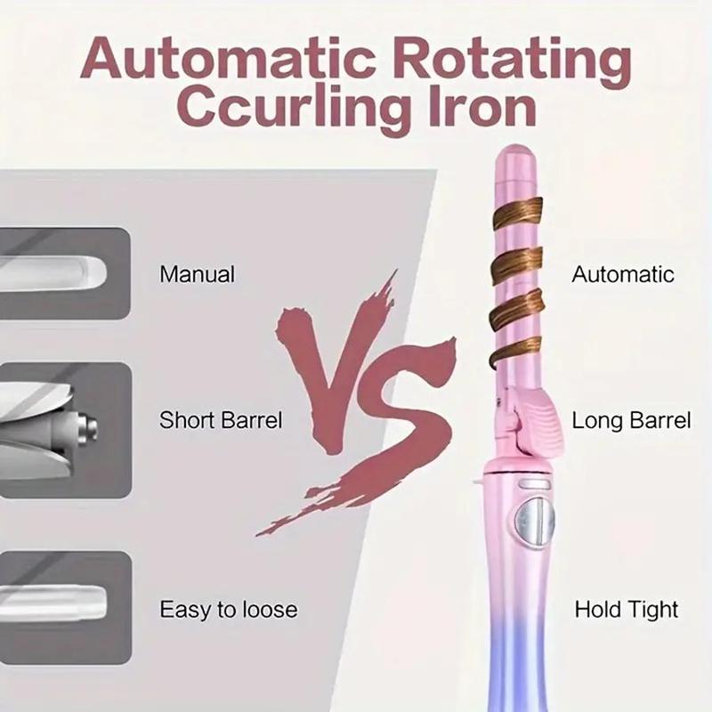 Automatic Hair Curling Iron, 1 Count Portable Hair Styling Tool for Home & Travel, Professional Hair Styling Tool for Women