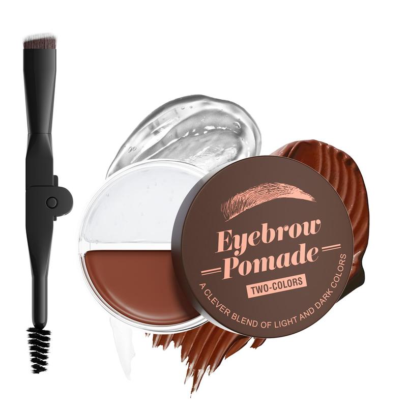 Long Lasting Eyebrow Pomade with Brush, Eyebrow Cream Gel, Tinted Eyebrows Enhancers, Eye Brow Makeup Tool for Daily Use, Christmas Gift