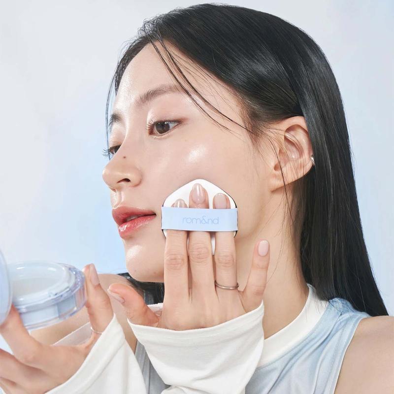 [Official rom&nd Partner] Bare Water Cushion (5 types) : Makeup, Glowing Dewy Coverage Radiant Finish Long-Lasting Korean Makeup Foundation Natural Glow, rom and Moisture Peach, k-beauty makeup, korean cushion foundation