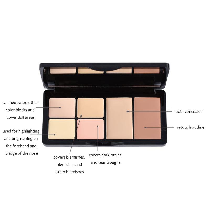 Cosmetic 6-in-1 Concealer Palette (2#) - Professional Flawless Look!