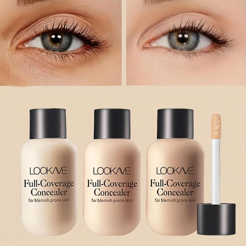 Long Lasting Lightweight Liquid Concealer, 1 Count Full Coverage Flawless Makeup Concealer, Makeup Accessories