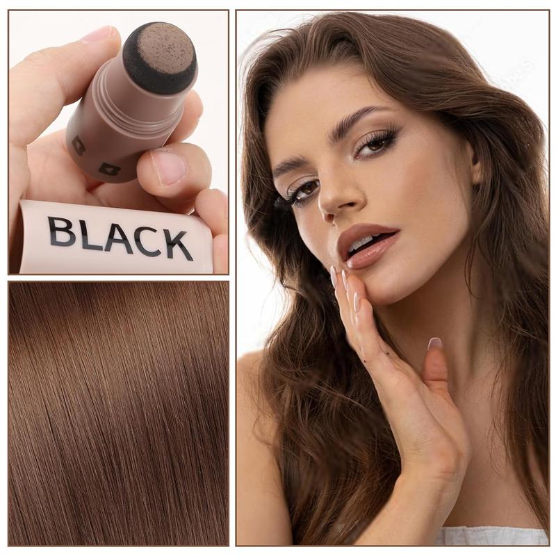 Boobeen Hairline Powder Stick, Root Touch Up and Hair Shadow Powder Stick, Waterproof Hairline Filler to Cover Gray Hair, Thinning Hair Bronzer Color