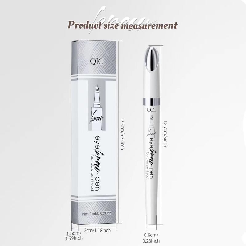 4-tip Liquid Eyebrow Pen, Waterproof Long Lasting Eyebrow Pencil, High Pigmented Brow Shading & Filling Pencil, Makeup Tool Easy To Apply, Eyebrow Pencil, Christmas Gift