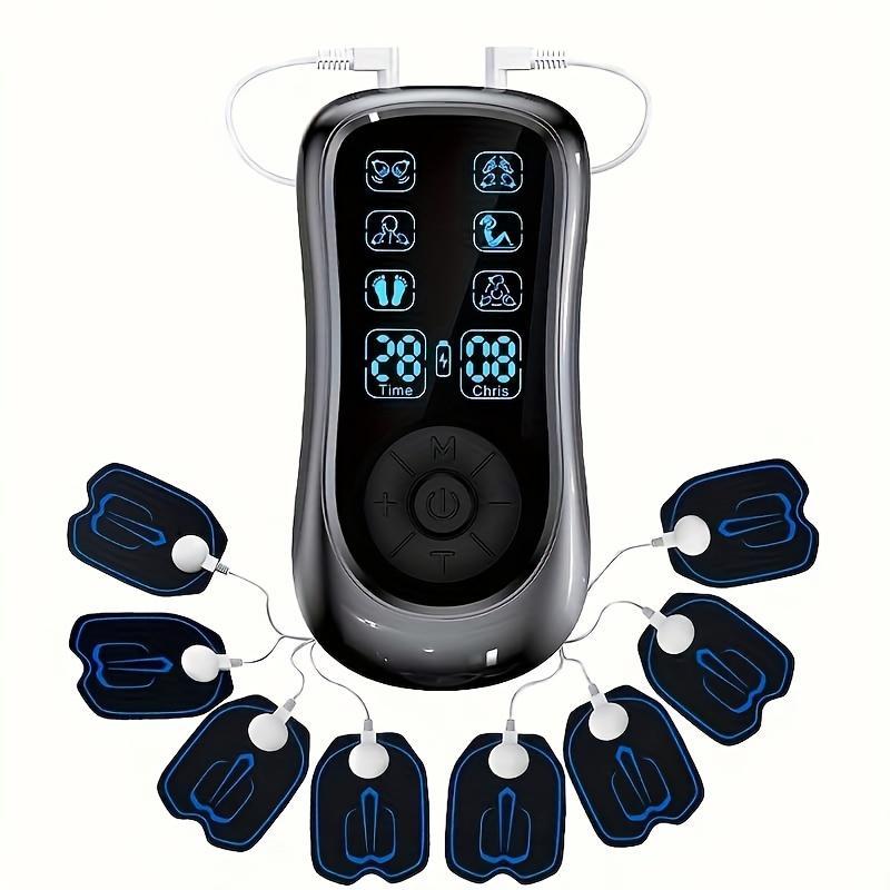 8-point Digital Massager, 1 Set USB Powered Electronic Pulse Massager, Muscle Stimulator for Muscle Relaxation