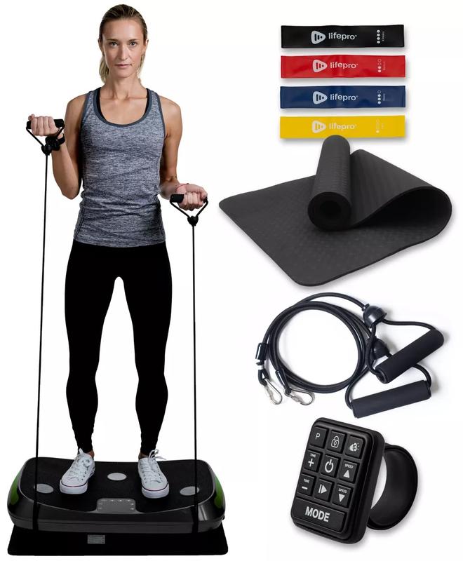 Lifepro Rumblex 4D Vibration Plate - Whole Body Vibration Therapy with 3 Powerful Motors and 4 Customizable Vibrations