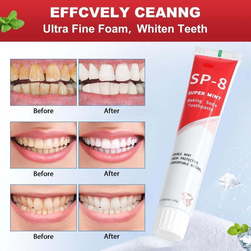 3PCS SP-8 Toothpaste Whitening,Oral Health Management,Fresh Breath sp-8 probiotic