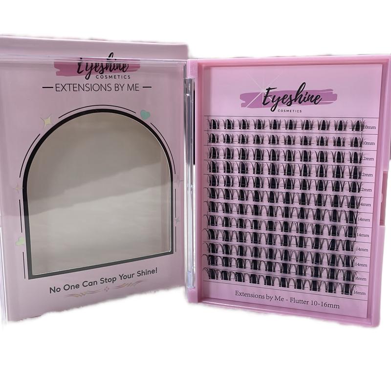 Eyeshine Flutter (black 10-16mm) spikes invisible band lash clusters only glue sold separately