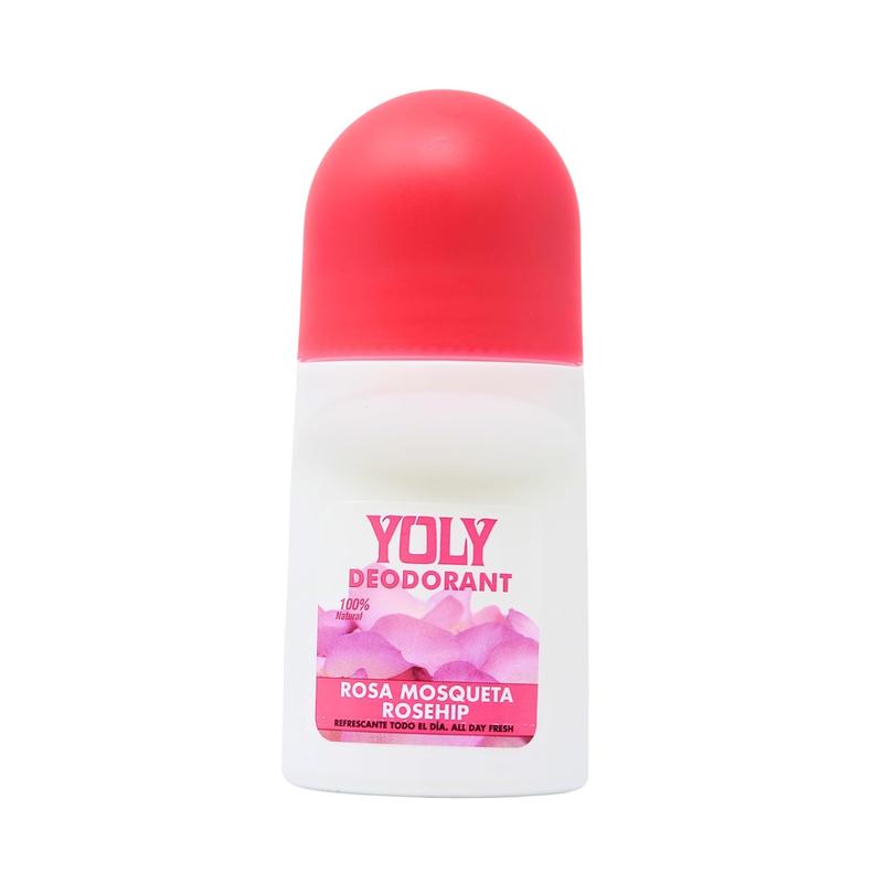 Yoly Deoderant Rosa Mosqueta Antiperspirant, Odor Protection, All Day Fresh (2.53 Fl Oz Pack of 1)