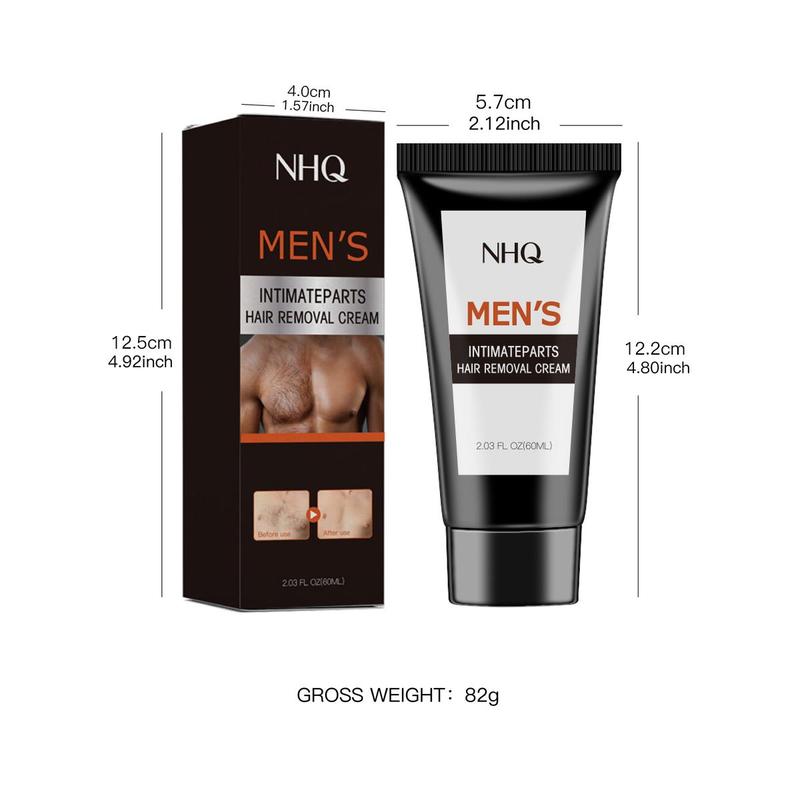 Intimate Private Hair Removal Cream For Men, For Unwanted Male Hair in Private Area, Effective & Painless Depilatory Cream, Suitable For All Skin Types