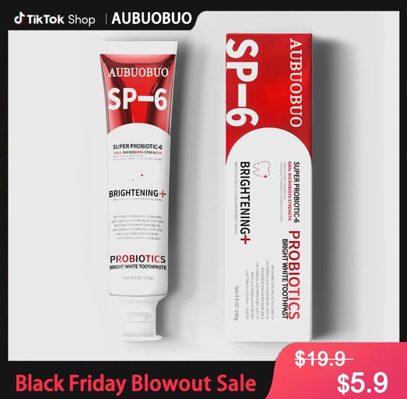 [Black Friday] AUBUOBUO SP-6 Probiotic Toothpaste Tooth Cleaning & Hygiene Stain Reduction Freshness & Care Oral Care Toothpaste