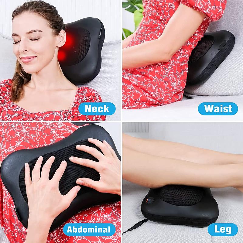 Cotsoco Shiatsu Neck and Shoulder Massager with Heat, Deep Tissue Kneading Electric Neck Massage Pillow, Christmas Gift for Mom