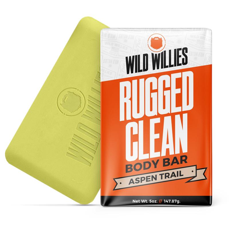 Wild Willies Moisturizing Mens Bar Soap - Bath Soaps with Shea Butter for Odor Protection - Natural Body Bar for Men Body Care Comfort