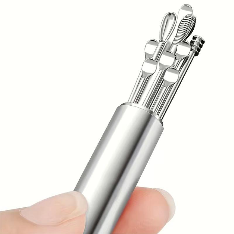 Stainless Steel Ear Wax Removal Tool with Storage Bix, 10pcs set Ear Wax Cleaner, Ear Cleaning Tool, Earwax Removal Product for Women & Men, Christmas Gift