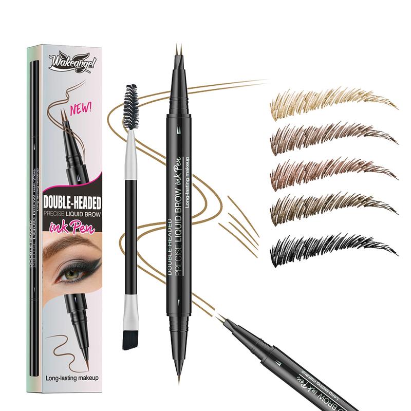 [60%OFF] Curved Eyebrow Pen - Eyebrow Pencil, Brow Pencil 2-in-1 Dual-Ended Microblading Eyebrow Pen with Micro-Fork-Tip and Precise Brush-Tip Create Natural Hair-Like Brows, Last All-Day