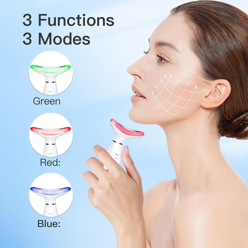 Rechargeable Facial Beauty Instrument, 3 Modes Facial Massager, Skin Care Tool for Daily Skin Care