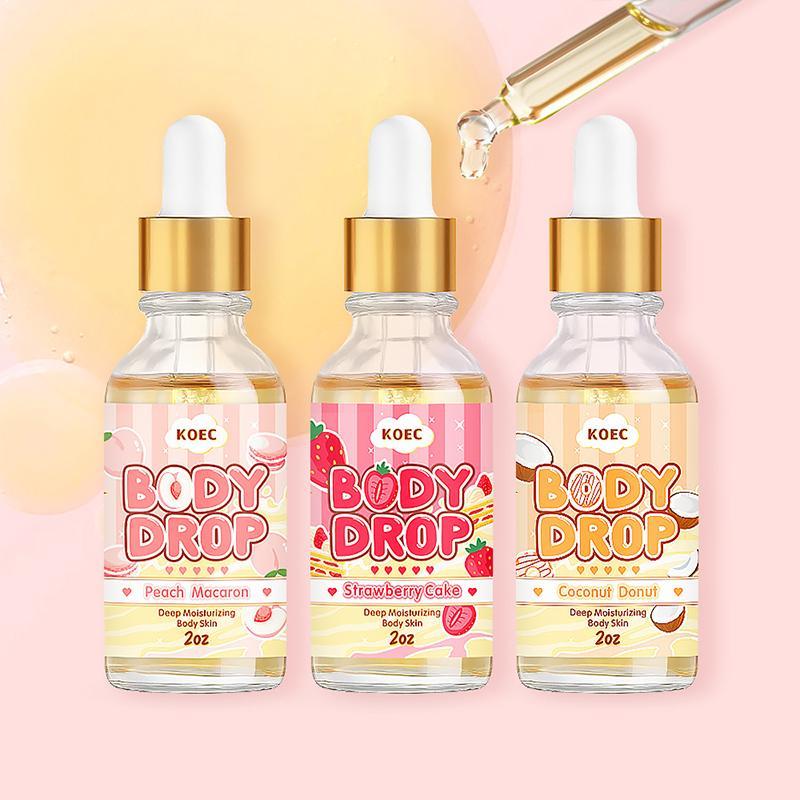 Peach Body Oil, 3 Counts set Moisturizing Body Massage Oil, Hydrating Body Care Oil, Body Care Product for Women & Men