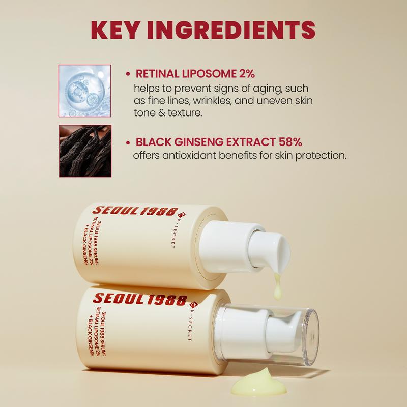 [KSECRET OFFICIAL STORE] SEOUL 1988 SERUM : RETINAL LIPOSOME 2% + BLACK GINSENG 30ml   1.01 fl.oz