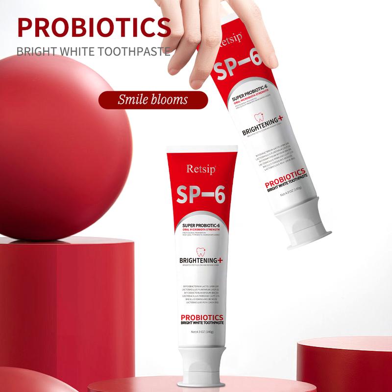 Retsip SP-6 Ultra Whitening Toothpaste & Probiotic Toothpaste - Deep Cleaning Care & Fresh Breath - Oral, Cleansing