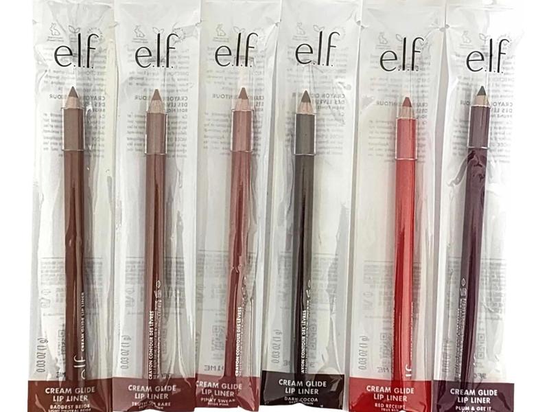 e.l.f. cosmetics Cream Glide Lip Liner Colors Baddest Beige, Turth or Bare, Pinky Swear, Dark Cocoa, Red Receipt, Plum & Get, Mauve Aside It NEW