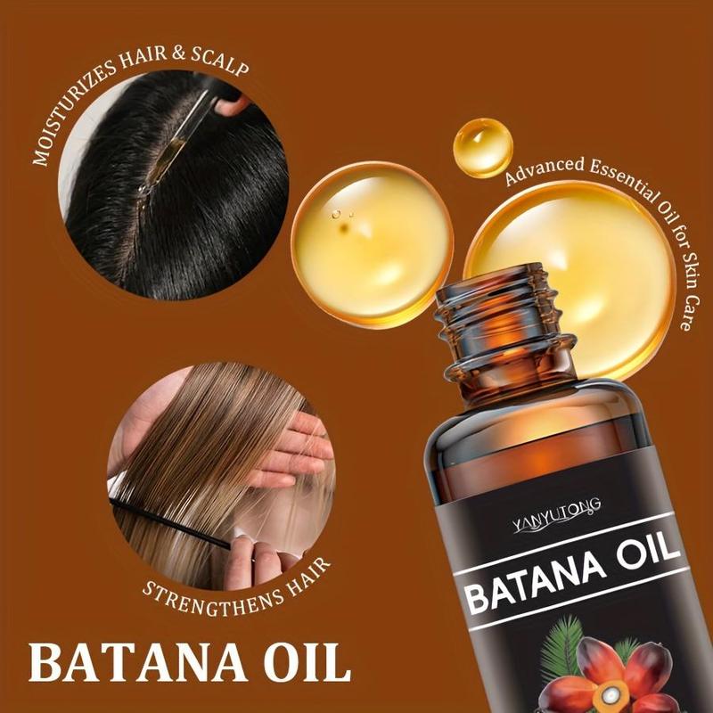 Batana Oil Hair Care Essential Oil, 2 Counts Deep Moisturizing & Smoothing Hair Oil, Hair Care Product for Dry & Damaged Hair