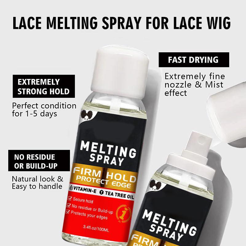 Hair Extension Adhesive Spray Kit - Lace Front Wig & Closure Glue, No Melt for Wigs & Extensions