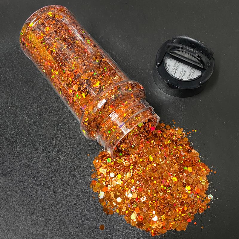 2oz glitter shaker Bright Colorful Holographic Mix Chunky Body Glitter Bulk Wholesale 24 Colors in Shaker Cosmetic Glitter