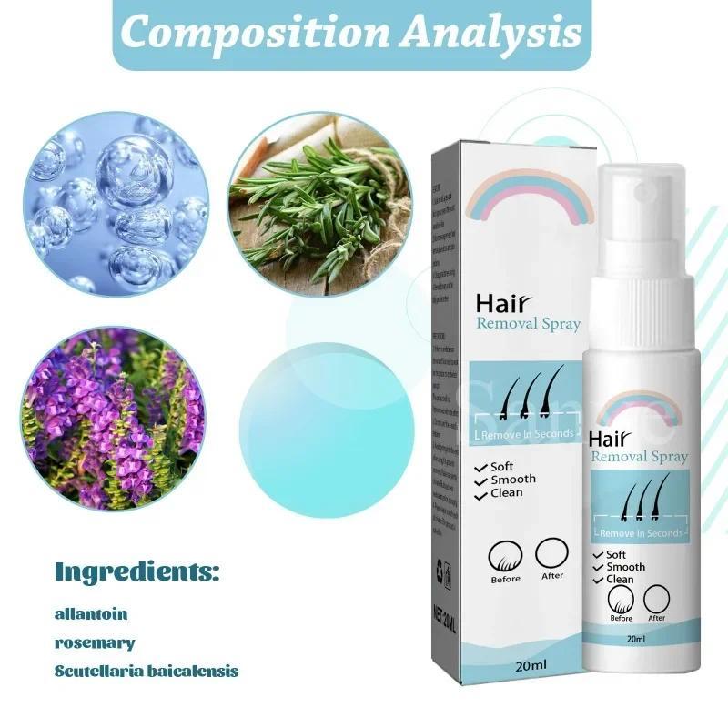 Women Painless Hair Remover for Armpit Men Permanent Hair Removal Spray Leg Arm Hair Growth Inhibitor Body Fast Depilatory Cream