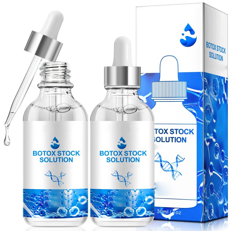 Bo-tox Stock Solution Serum, 2PCS Botox Face Serum for Face, For Women & Men (1 Fl Oz 30ml)