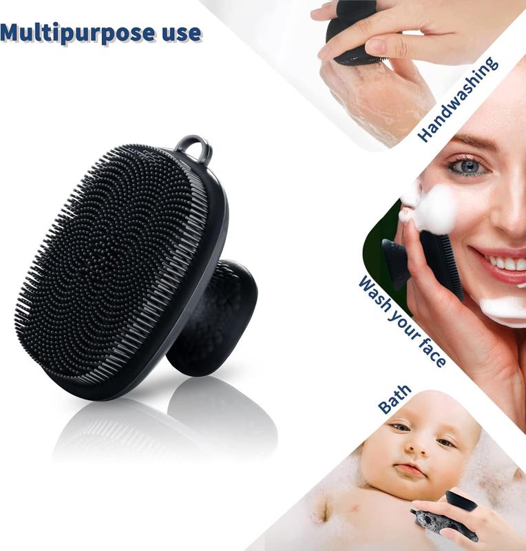 Silicone Face Scrubber for Men, Facial Cleansing Brush Silicone Face Brush Manual Waterproof Cleansing Skin Care Brushes Lightweight Gentle  Face Wash