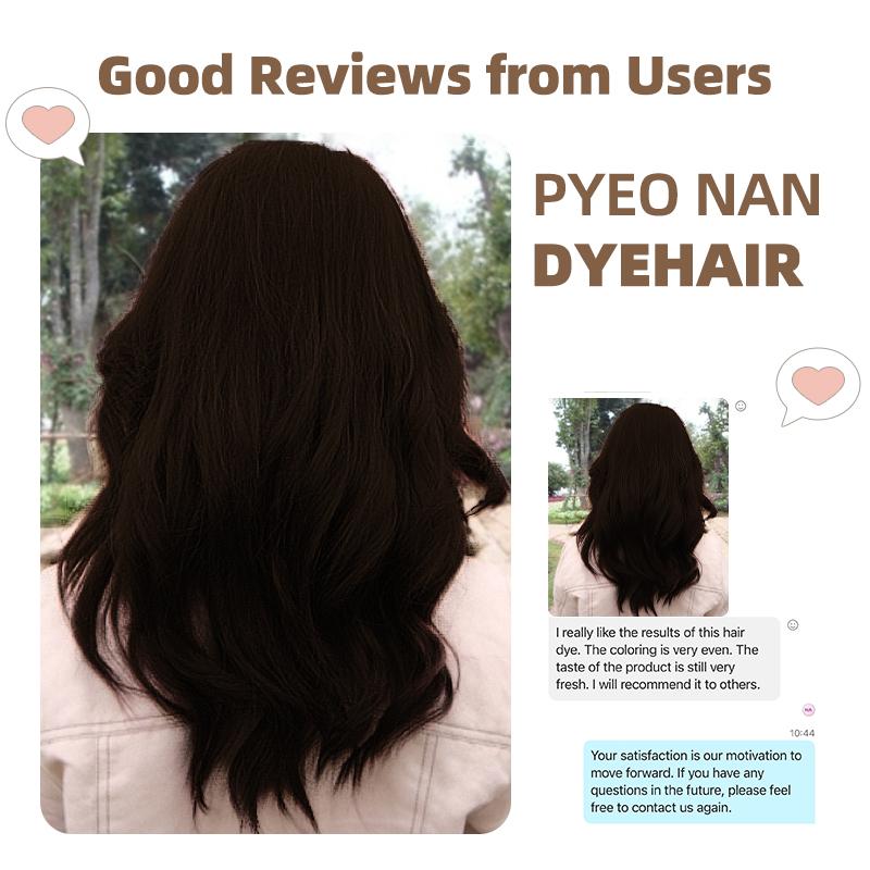 PYEONAN Unisex Hair Dye Comb, Hypoallergenic, Natural Plant Extract Without Bleaching, Instant 2 in 1 +Grey Hair Coverage and Haircare ,Grey Hair Turn to Black Color or  Drak Brown -Herbal Ingredients Hair Color 2.8Oz.  80g