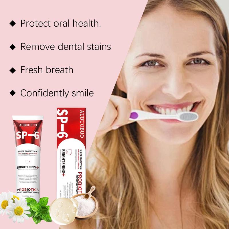 [Black Friday] AUBUOBUO SP-6 Probiotic Toothpaste Tooth Cleaning & Hygiene Stain Reduction Freshness & Care Oral Care Toothpaste