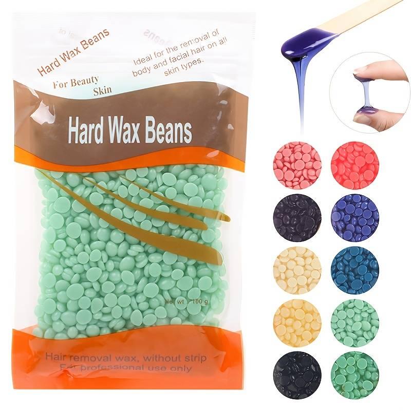 1 Pack Hair Wax Beans , Hard Body Waxing Kits Beans, Hair Removal Depilatory Wax Beads for Women Men Removing Bikini Facial Hair, Legs, Arms Hair