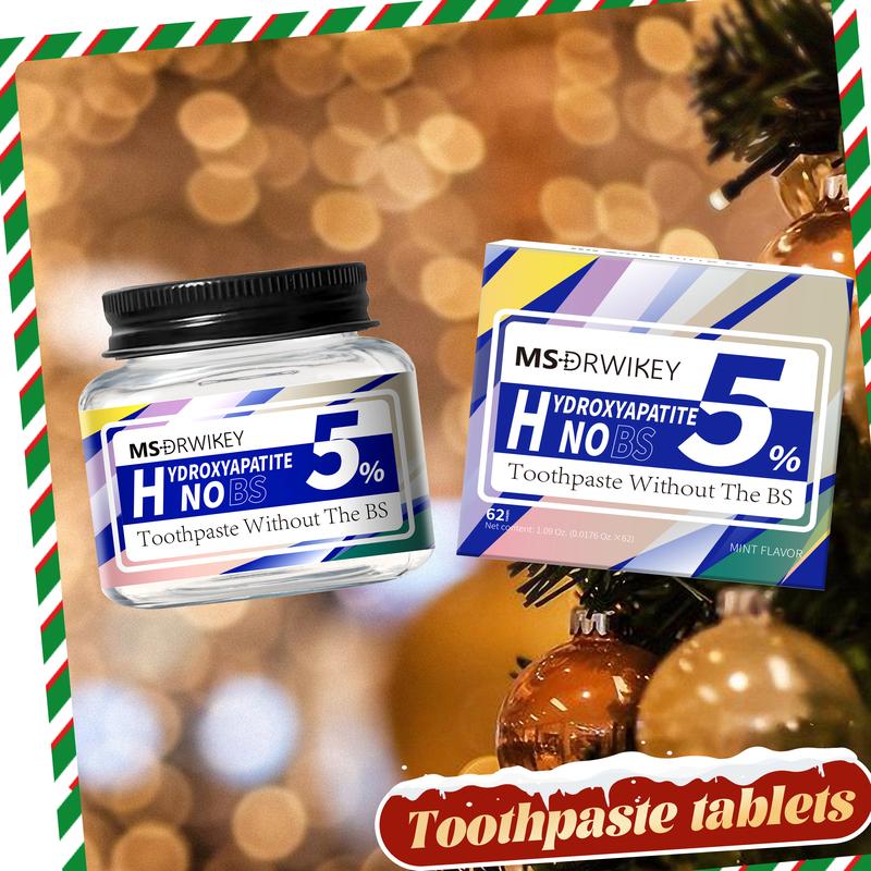 MSDRWIKEY Christmas Gift Oral Care Set: 2 SP-6 Probiotic Toothpastes + 1 Solid Toothpaste for Complete Oral Health and Long-Lasting Fresh Breath