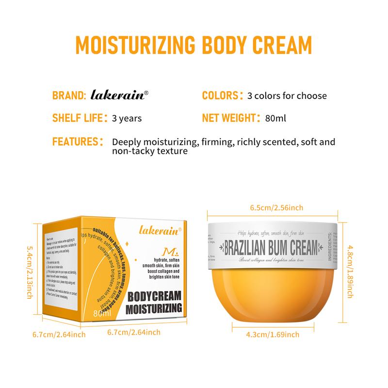 80ml Body Hydrating Cream – Moisturizing & Nourishing Skincare for Underarms, Joints, and Buttocks – Perfect Holiday Gift for Black Friday & Christmas