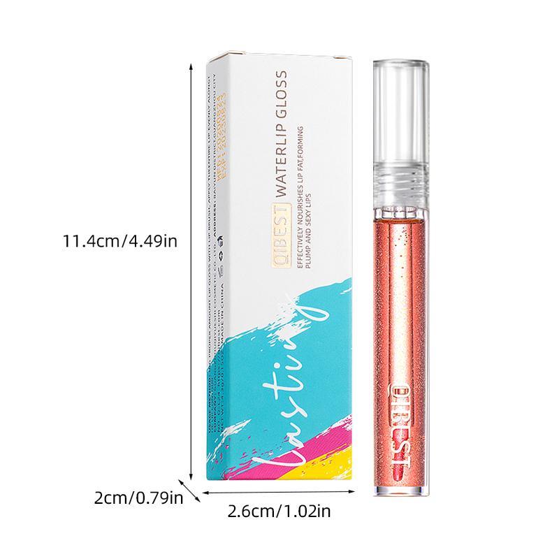 Spring Mirror Hydrating Lip Glaze, Moisturizing Juicy Lip Gloss, Glossy Liquid Lip Balm Lip Tint, Plumping Lip Stain Lip Care Moisturizer