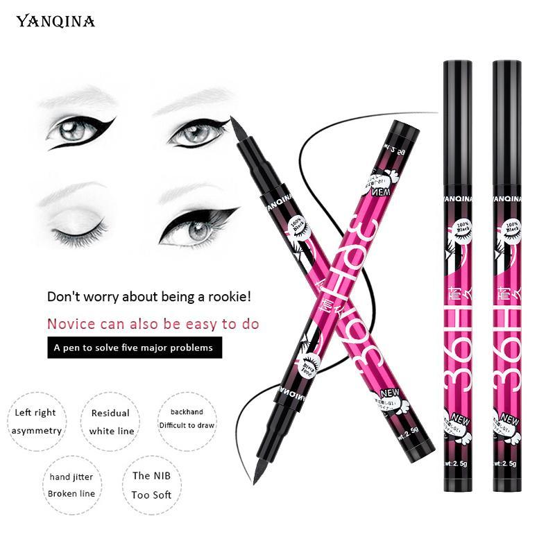 Waterproof Smudge-Proof 4 Color Eyeliner Pencil for Cat Eye Goth Halloween Makeup Colorful High-Pigment Eye & Lip Crayon Face Paint Pearl Gloss Finish Punk Gothic Look