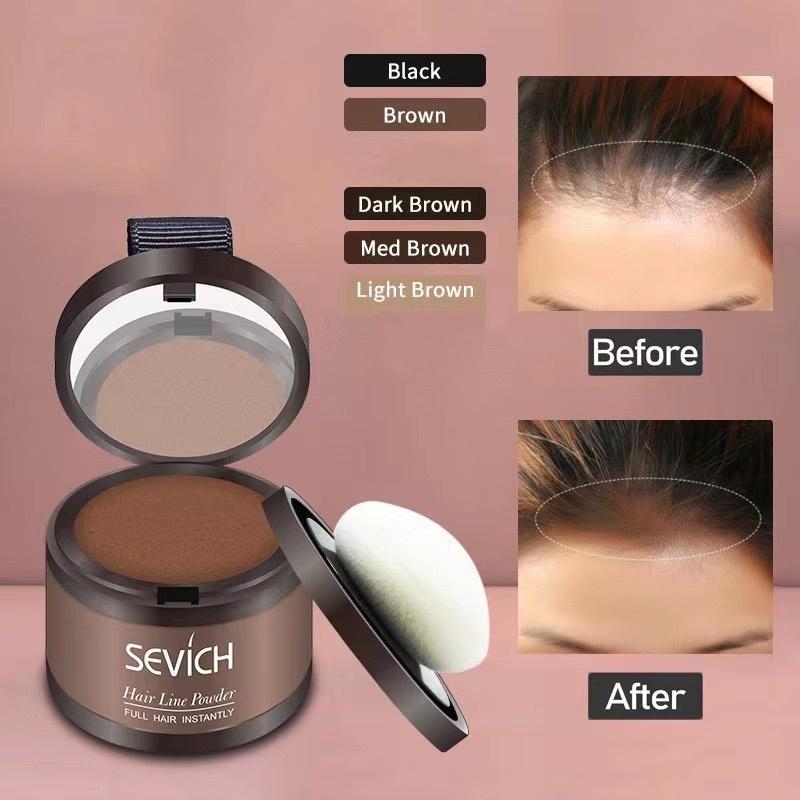 Instantly Hairline Shadow -Hairline Powder, Quick Cover Grey Hair Root Concealer, Eyebrows & Beard Line, Hair Root Touch Up for Thinning Grey Hairline