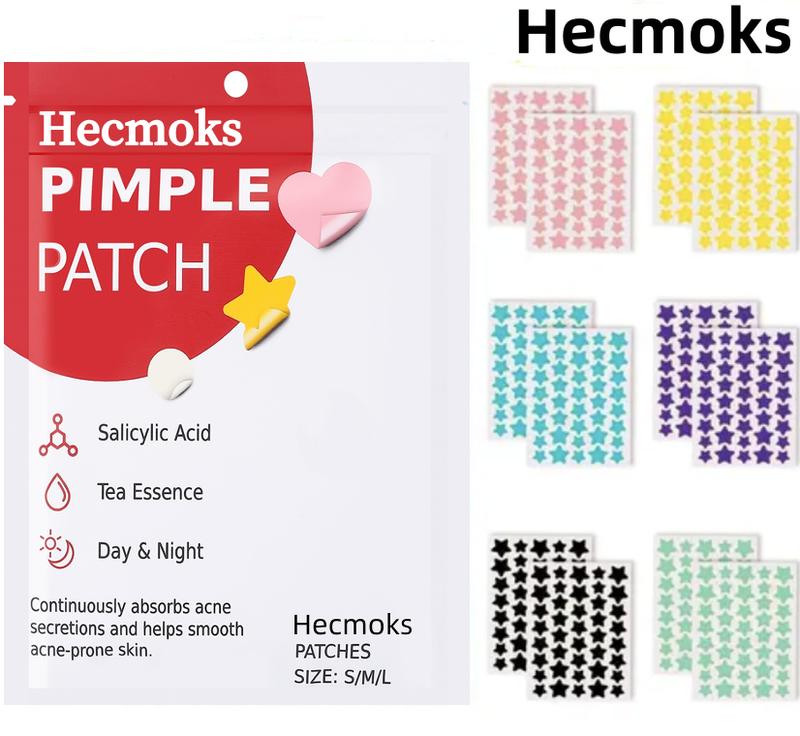 HECMOKS Acne Patches: Rapid Clearance with Hydrocolloid Tech, Calendula Infused, Skin Tags & Zits, Skincare Solution Tea Tree Matte