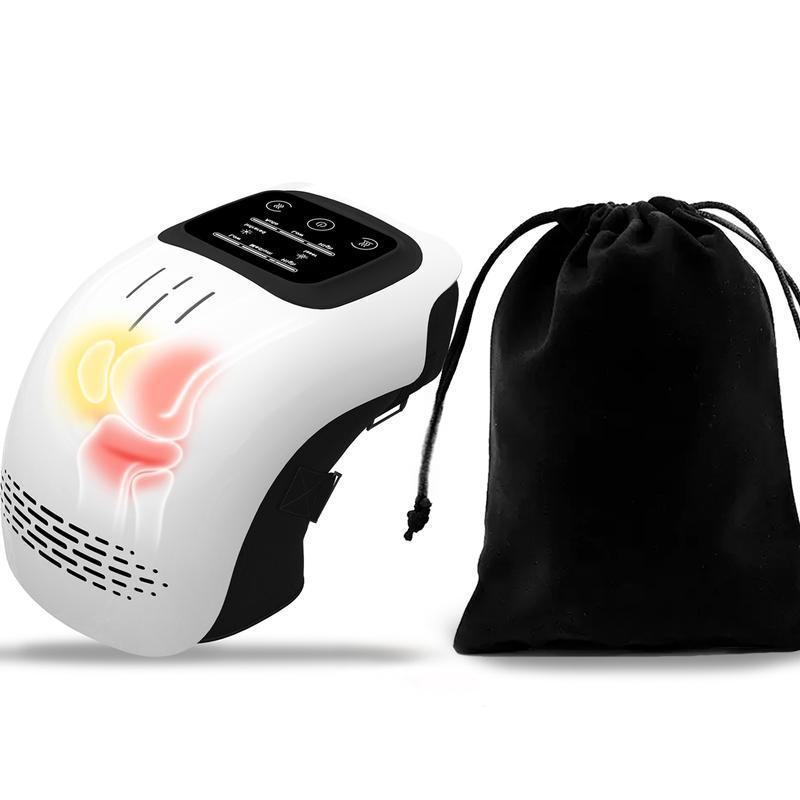 Knee Massager,Cordless Knee Massager andVibration,Adjustable Temperature Knee Massagerwith Clear Visible LED Screen