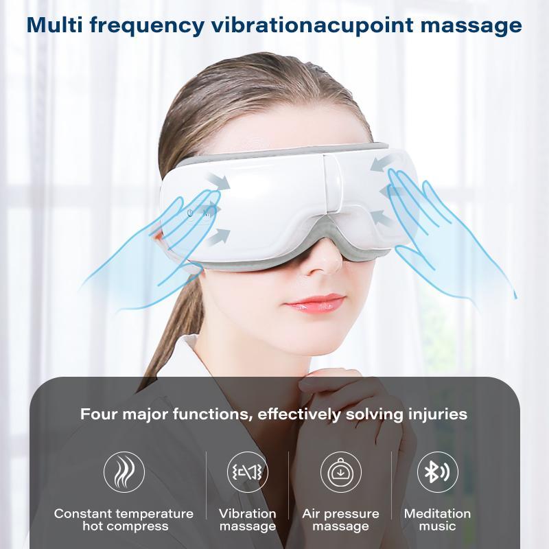 Smart Electric Heated Eye Massager, Foldable Eye Massage Machine, Eye Care Instrument for Women & Men, Personal Care Appliances for Daily Use, Massager